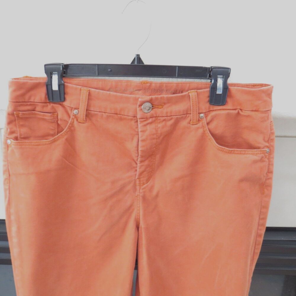 Chico's So Slimming Girlfriend Ankle Pants Burnt Orange 2 (12/14 L) EUC - Picture 5 of 10